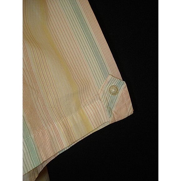 Phat Farm Shirt Pastel Striped Button Front Short Sleeve Mens Size 3XL - Picture 5 of 8